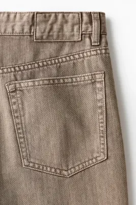 Pantalon Relaxed Fit en coton - Taupe — photo 4