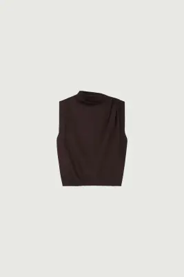 TOP IDRIS MARRON FONCÉ — photo 5