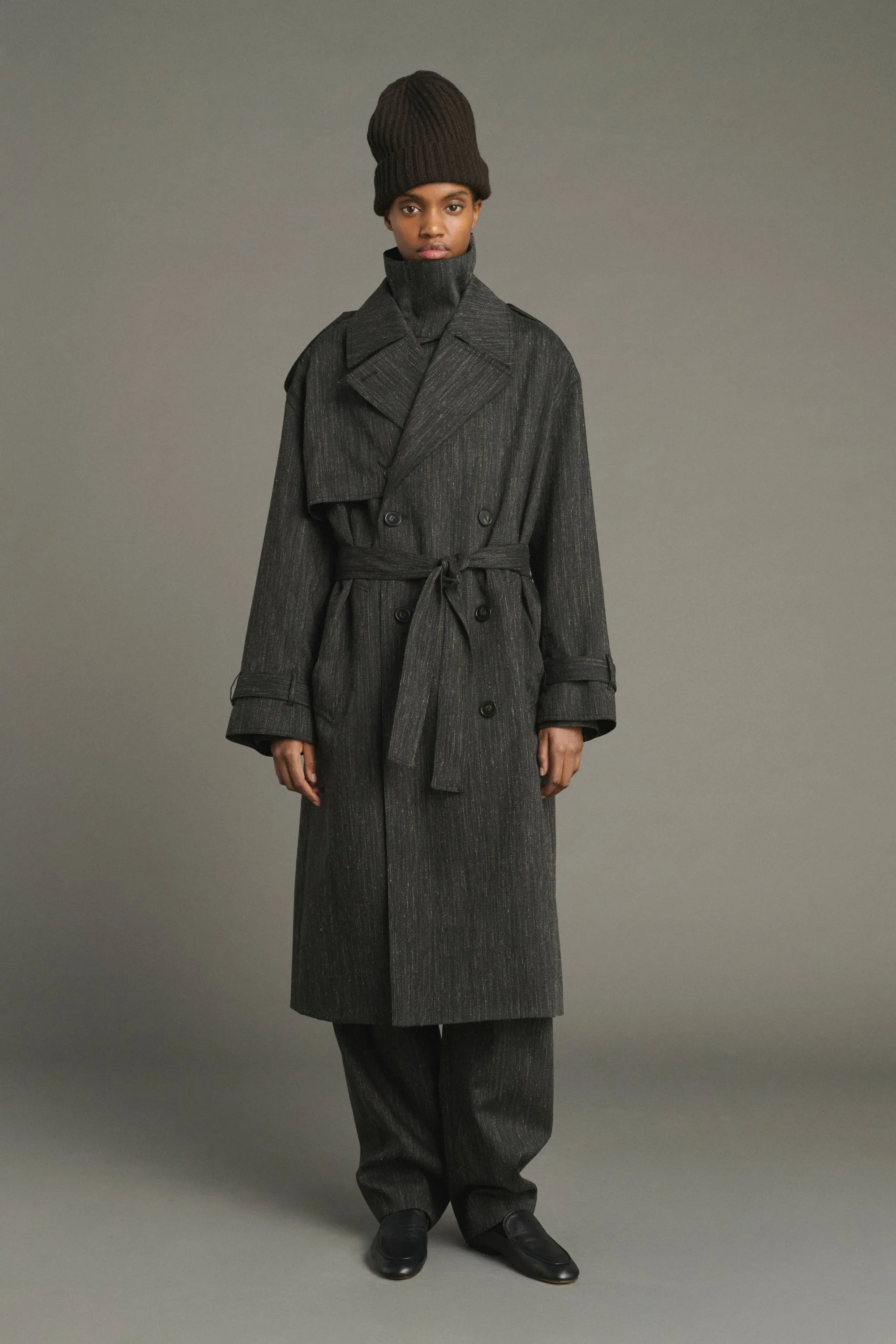 TRENCH JOURDAIN GRIS ANTHRACITE