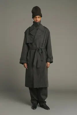TRENCH JOURDAIN GRIS ANTHRACITE — photo 1