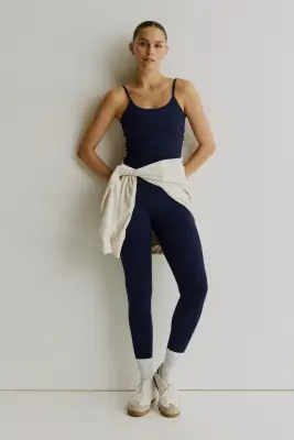 Top de sport avec soutien-gorge intégré SoftMove™ - Bleu marine — photo 3