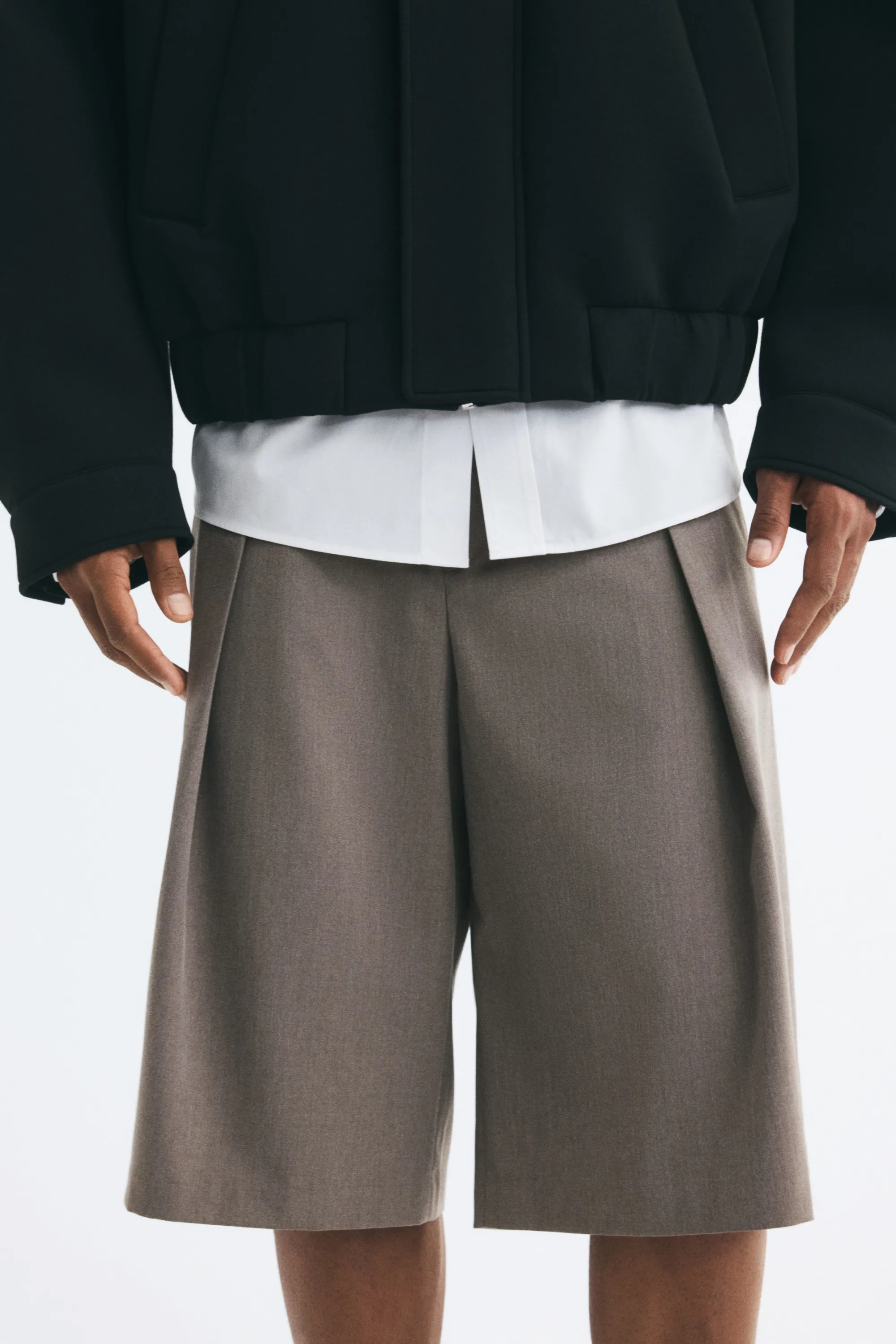 Bermuda Loose Fit - Grège