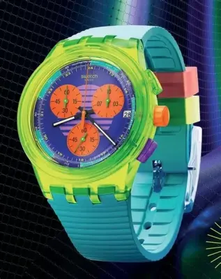 Montre swiss neon wave