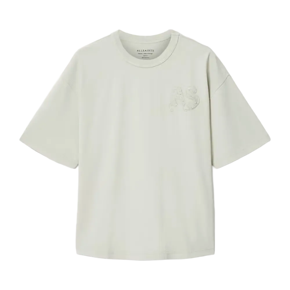 ALLSAINTS Insignia Short Sleeve Cotton T-Shirt Sea Green