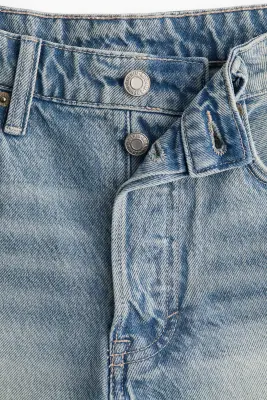 Short High en denim - Bleu denim clair — photo 2