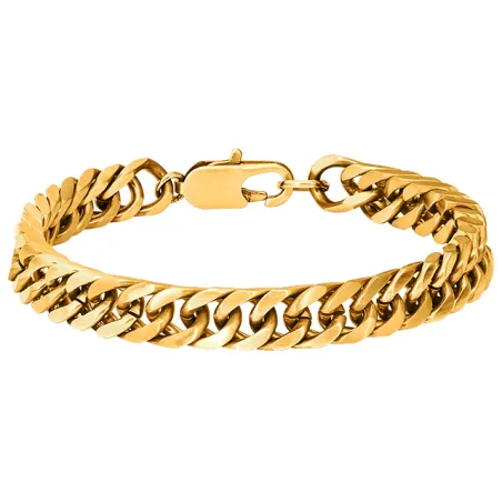 ROCHET - Bracelet CROONER Acier PVD jaune 8mm x 21cm HB8487A