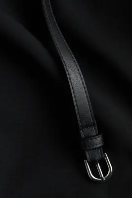 MAMA Blazer avec ceinture - Noir — photo 4