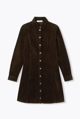 Robe en velours côtelé Femme