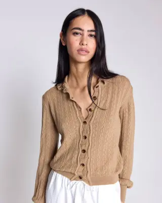 Cardigan Odile sable — photo 1