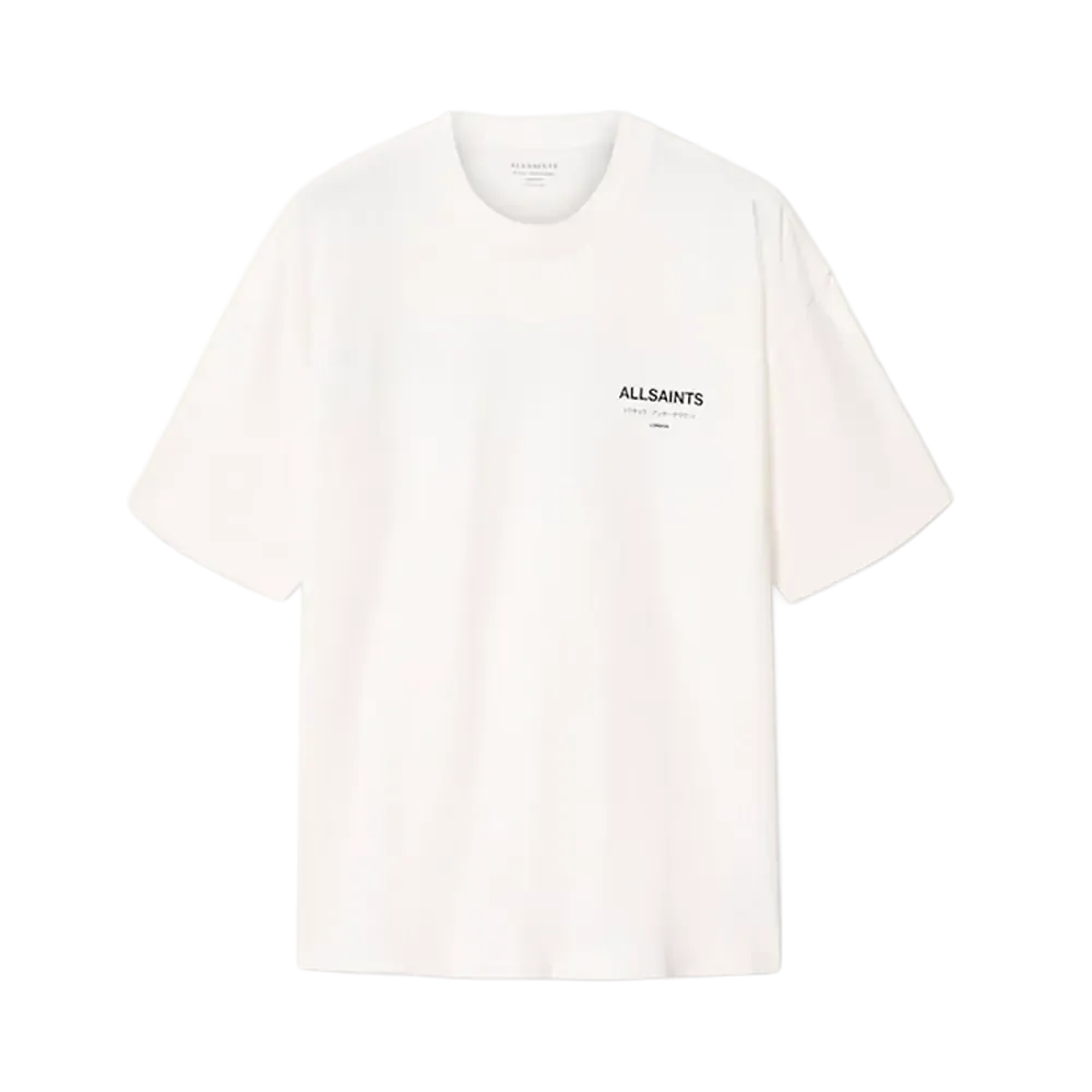 ALLSAINTS Underground Oversized Crew Neck T-Shirt Ashen White