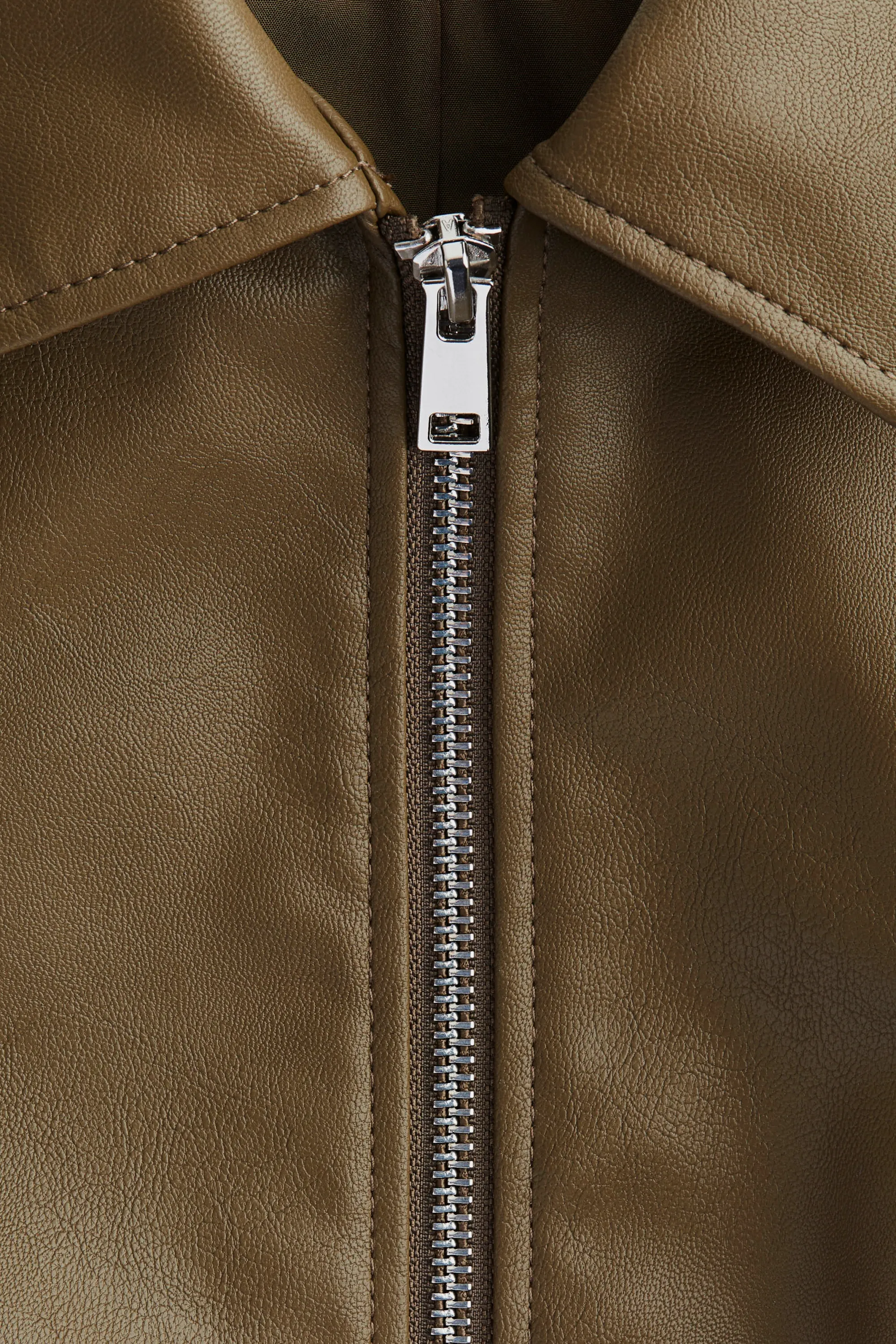 Veste en tissu enduit - Vert kaki