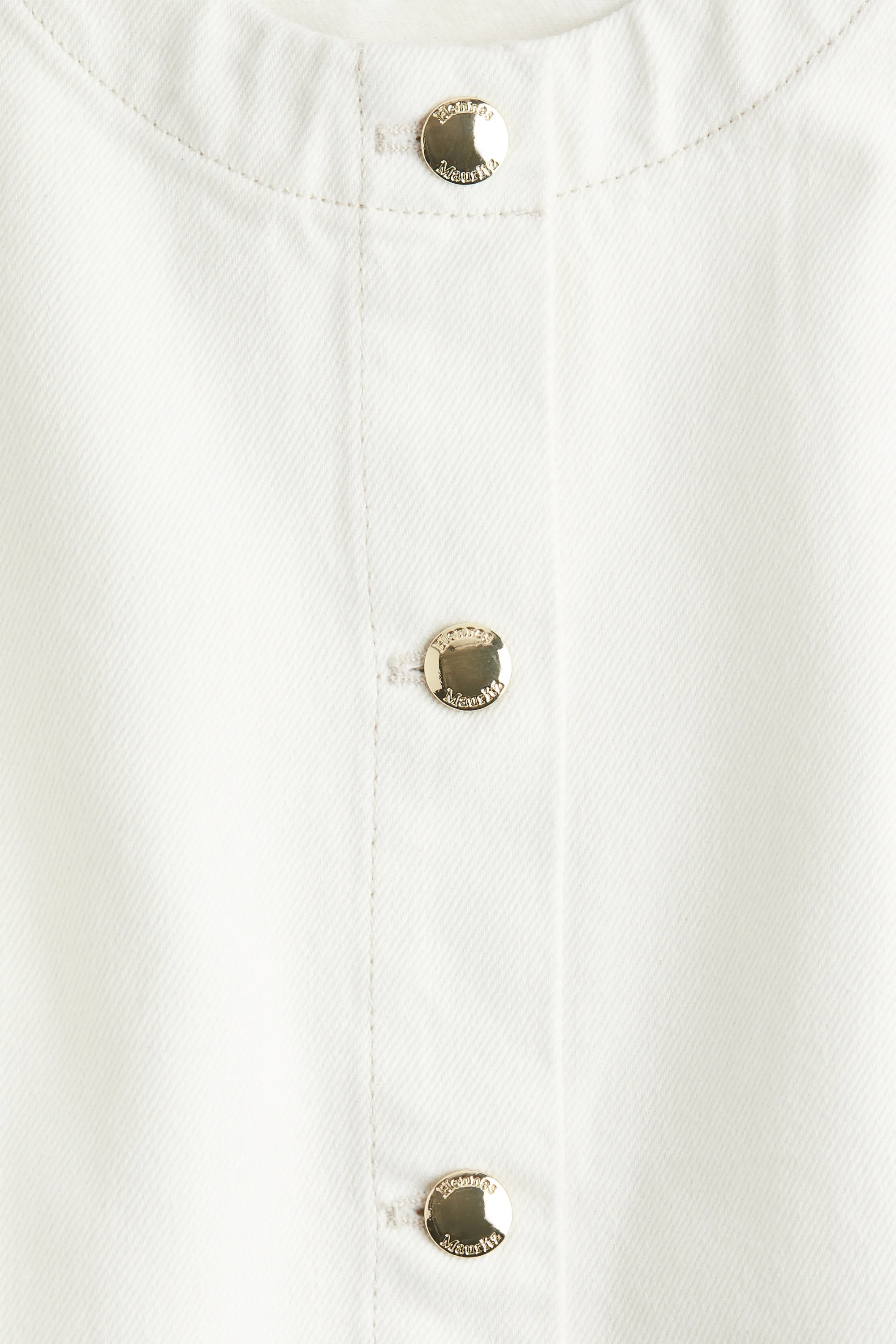Gilet sans manches en denim - Blanc