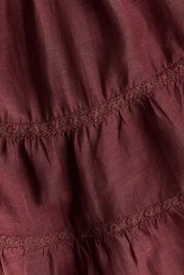 Blouse à manches bouffantes - Bordeaux — photo 3