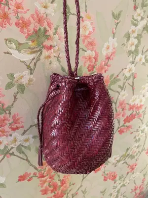 Nouveau ! DRAGON DIFFUSION Sac Pompon Double Jump Bordo — photo 2
