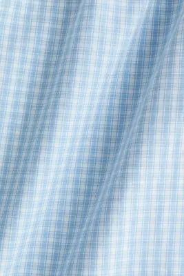 Pantalon de pyjama en coton - Bleu clair/carreaux — photo 4