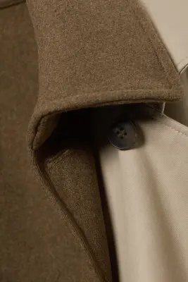 Trench oversize avec doublure amovible - Beige — photo 1