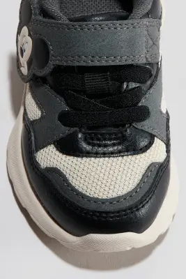 Sneakers color block - Vert kaki/Mickey — photo 1