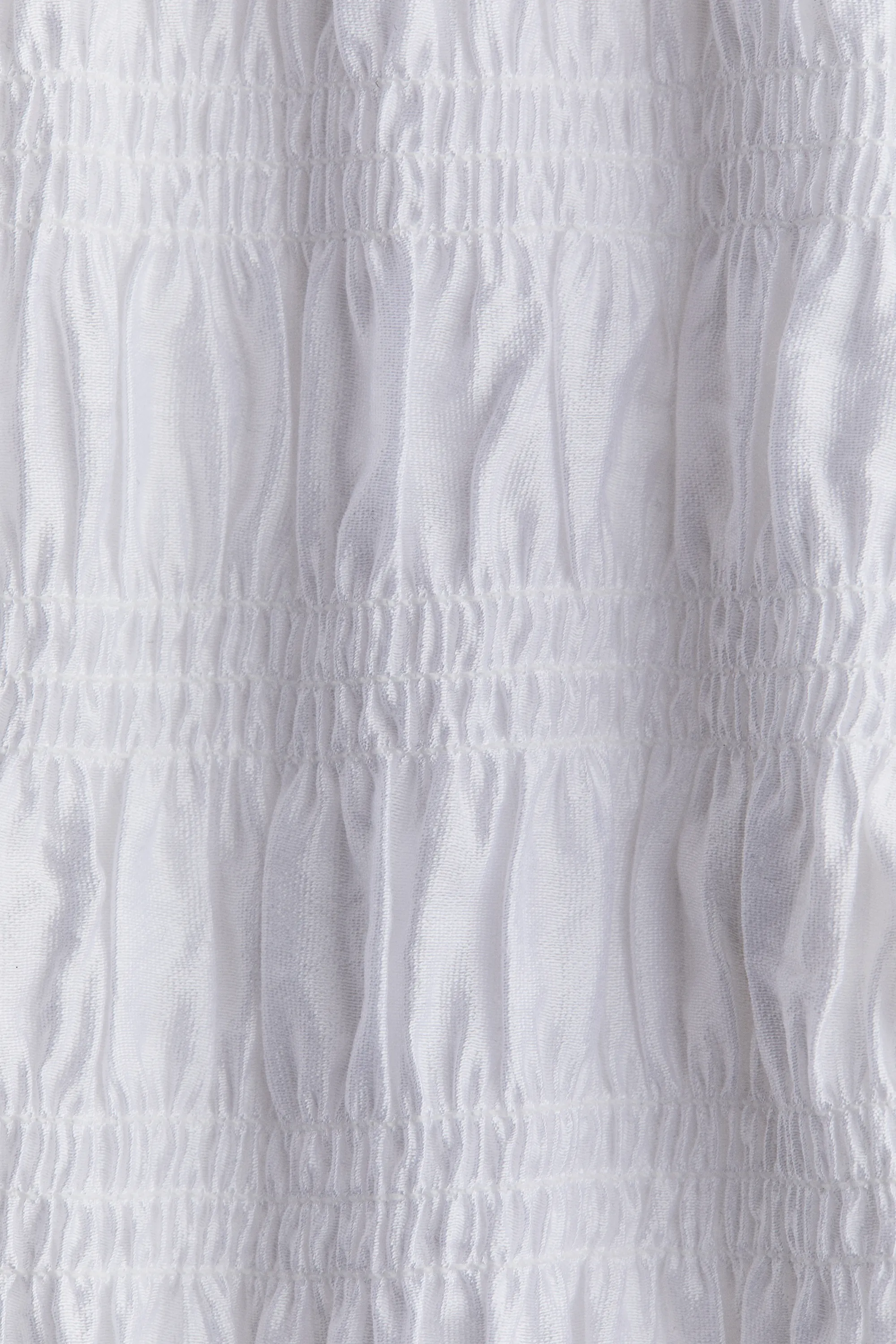 Blouse smockée - Blanc
