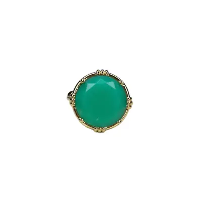 Bague ronde Chrysoprase - Au Fil de LO — photo 1