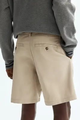 Short chino Relaxed Fit - Beige — photo 3