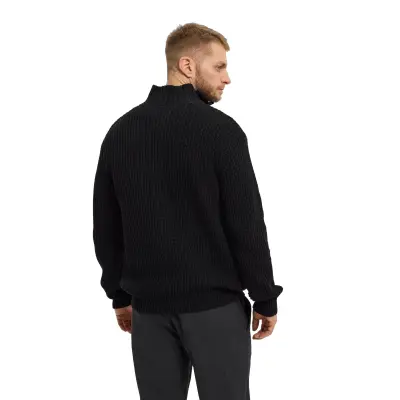 NORTH GILET COTON MAILLE Noir — photo 4