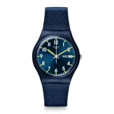 Montre Mixte Swatch GN718 - SIR BLUE — photo 1