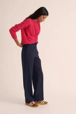 Pantalon Dan rayures marine — photo 4