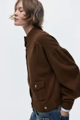 Gilet oversize - Marron — photo 5