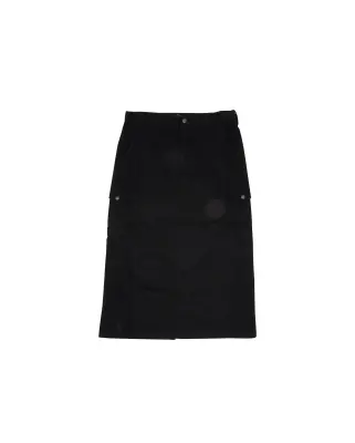 W Duck Canvas Cargo Skirt Black — photo 1