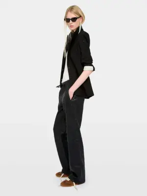 Pantalon Pocha Cuir Froissé — photo 3
