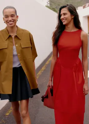 Robe midi avec liens au dos - Rouge — photo 5