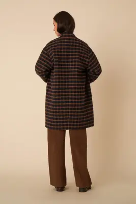manteau nelita carreaux paula — photo 4