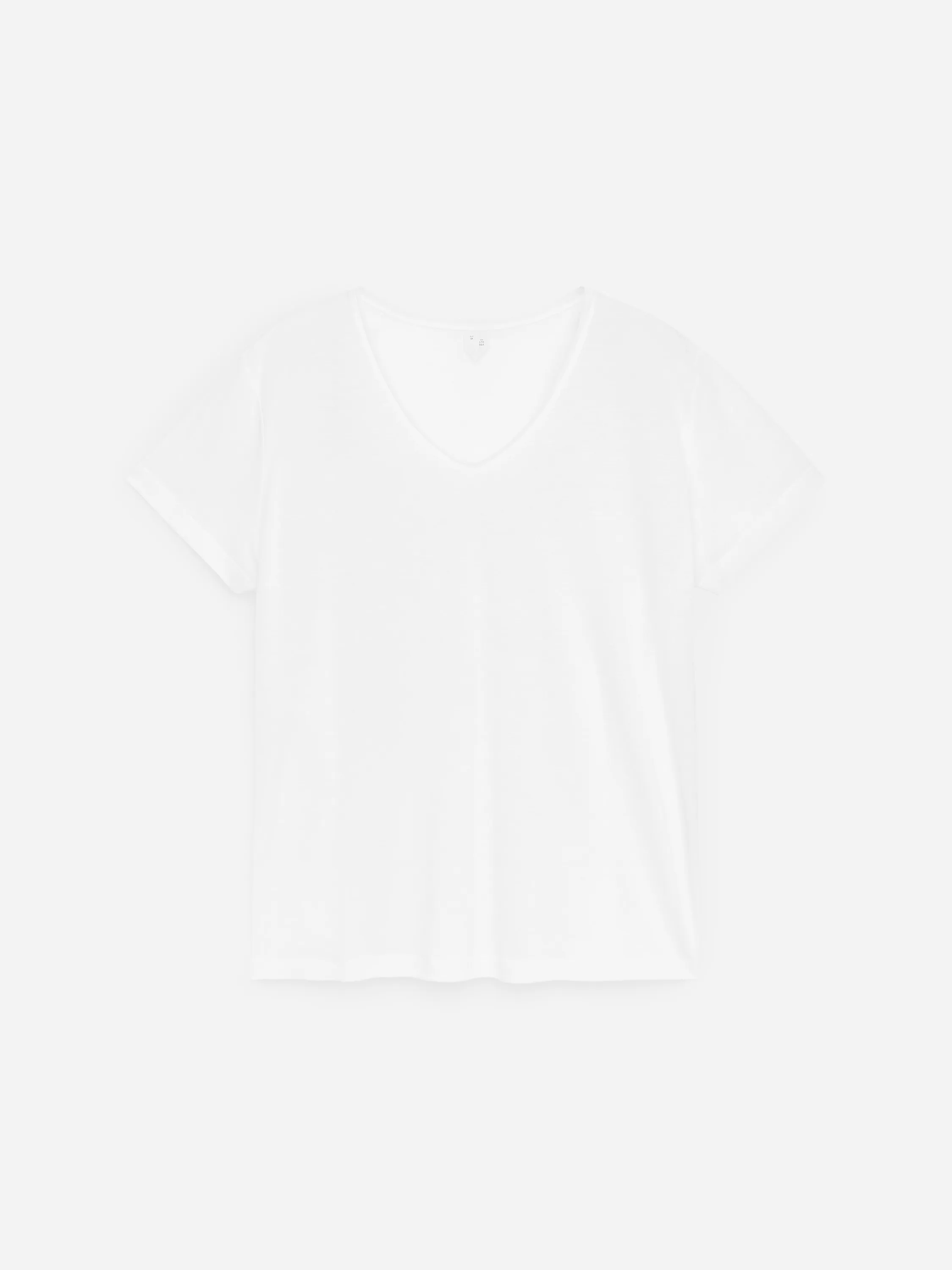 T-shirt à encolure dégagée - Blanc