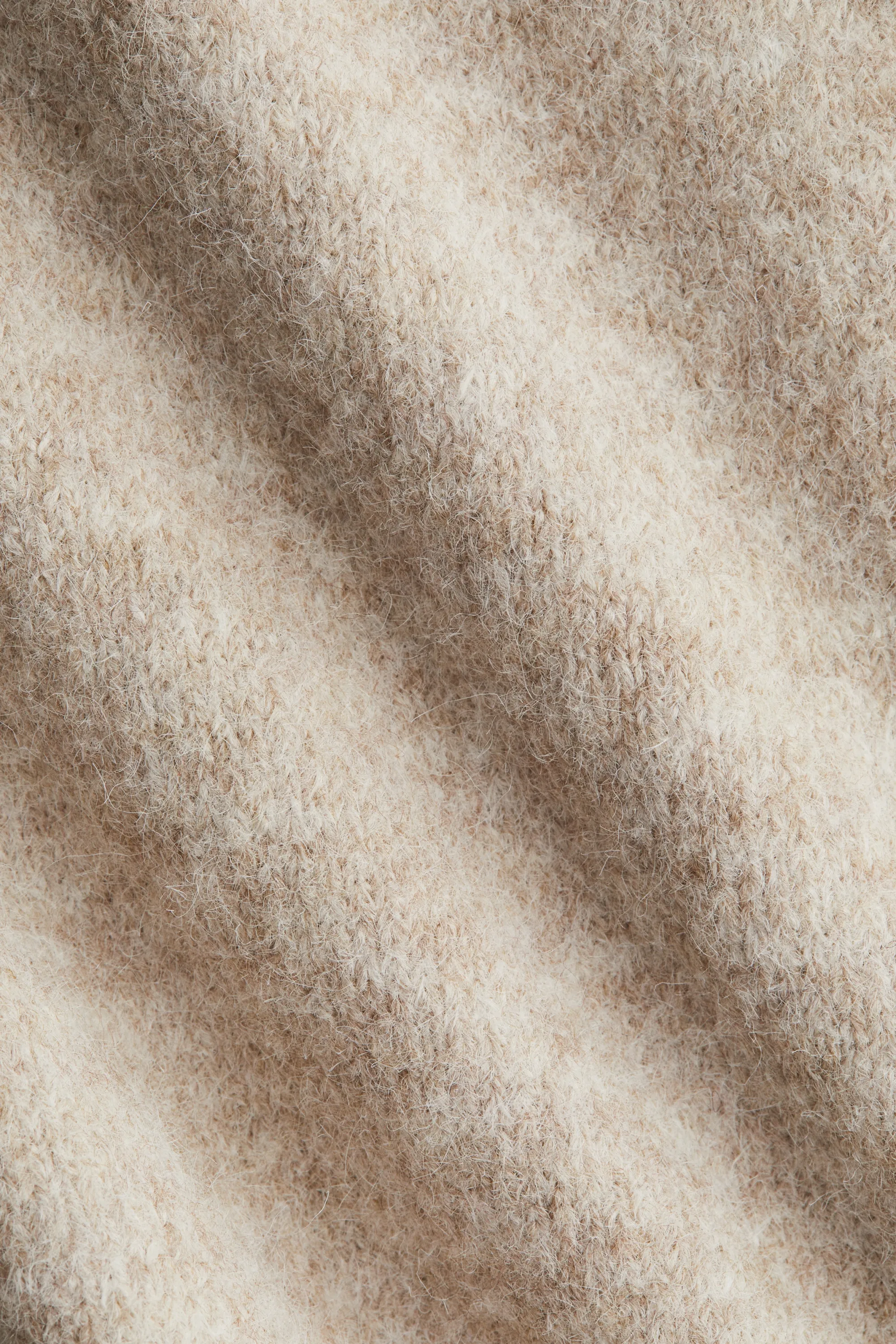 Pantalon jogger en maille fine - Beige clair chiné