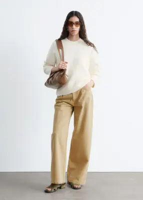 Pull décontracté en maille - Blanc — photo 3