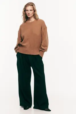 Pull oversize - Beige foncé — photo 2