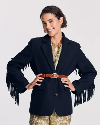 Veste Marceau bleu marine