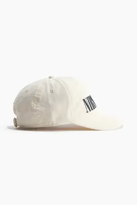 Casquette en twill de coton avec motif - Blanc/Nirvana — photo 1