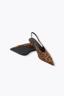 Escarpins slingback léopard — photo 4