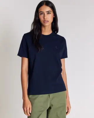 Tee-shirt Bree bleu marine brodé — photo 1