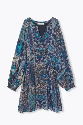 Robe courte imprimée Femme