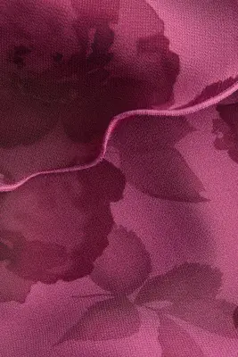 Robe à bretelles fines avec rubans à nouer - Rose foncé/fleuri — photo 3