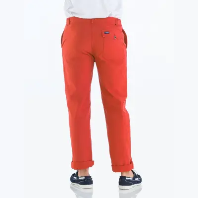 Pornichet, Le vrai pantalon du marin breton en coton bio - Toile Rouge — photo 2