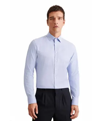 SEIDENSTICKER CHEMISE imprimé Bleu ciel — photo 2