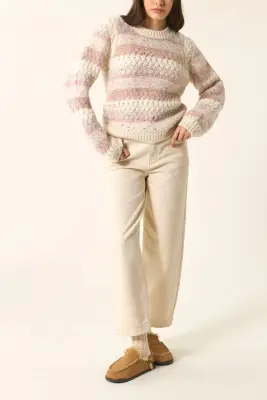Pull Delou Creme/Poudre — photo 3