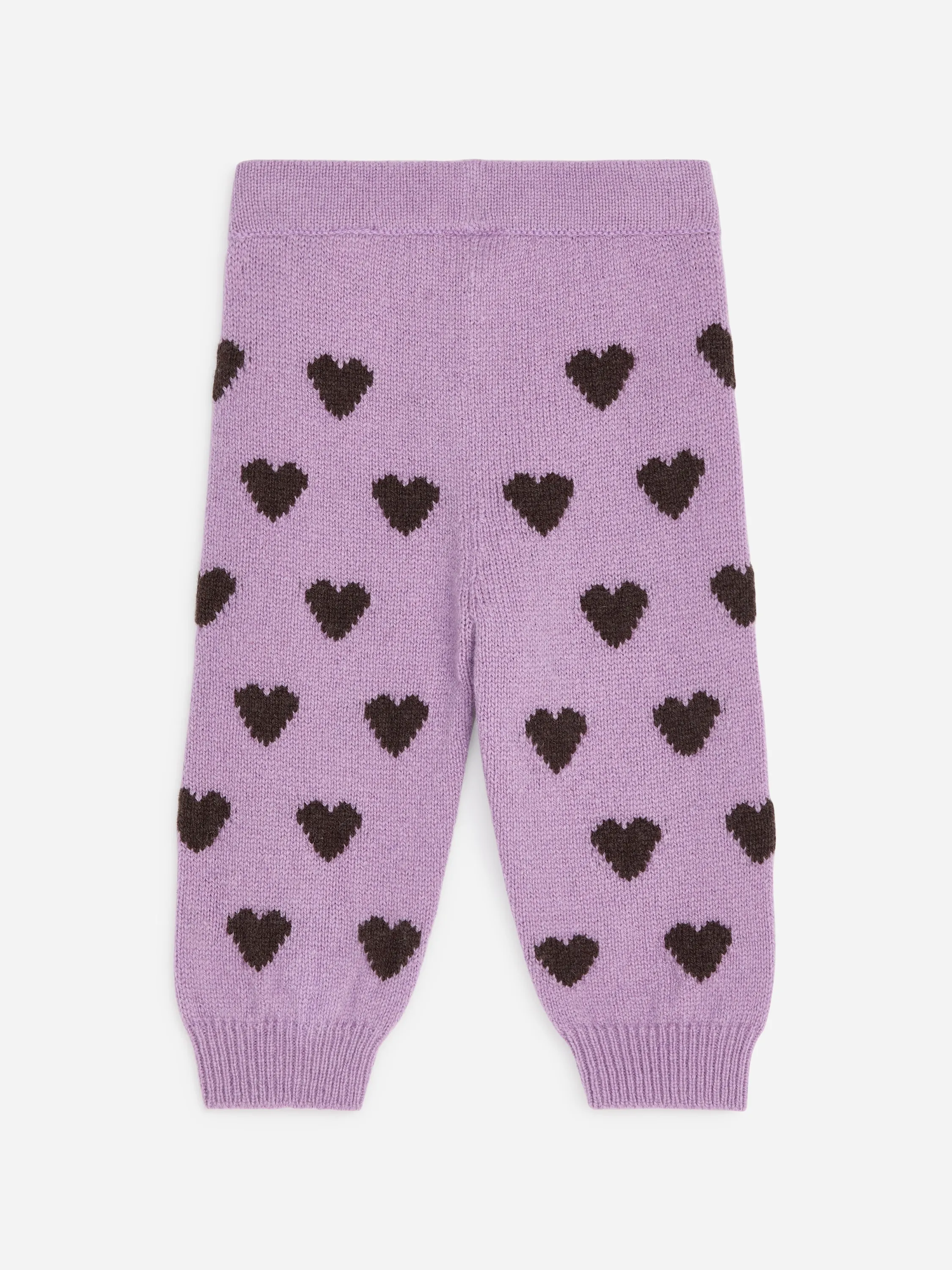 Pantalon en laine - Violet/Marron