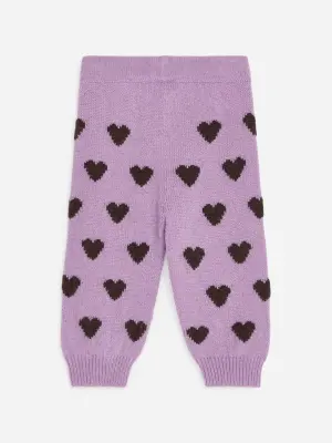 Pantalon en laine - Violet/Marron — photo 1
