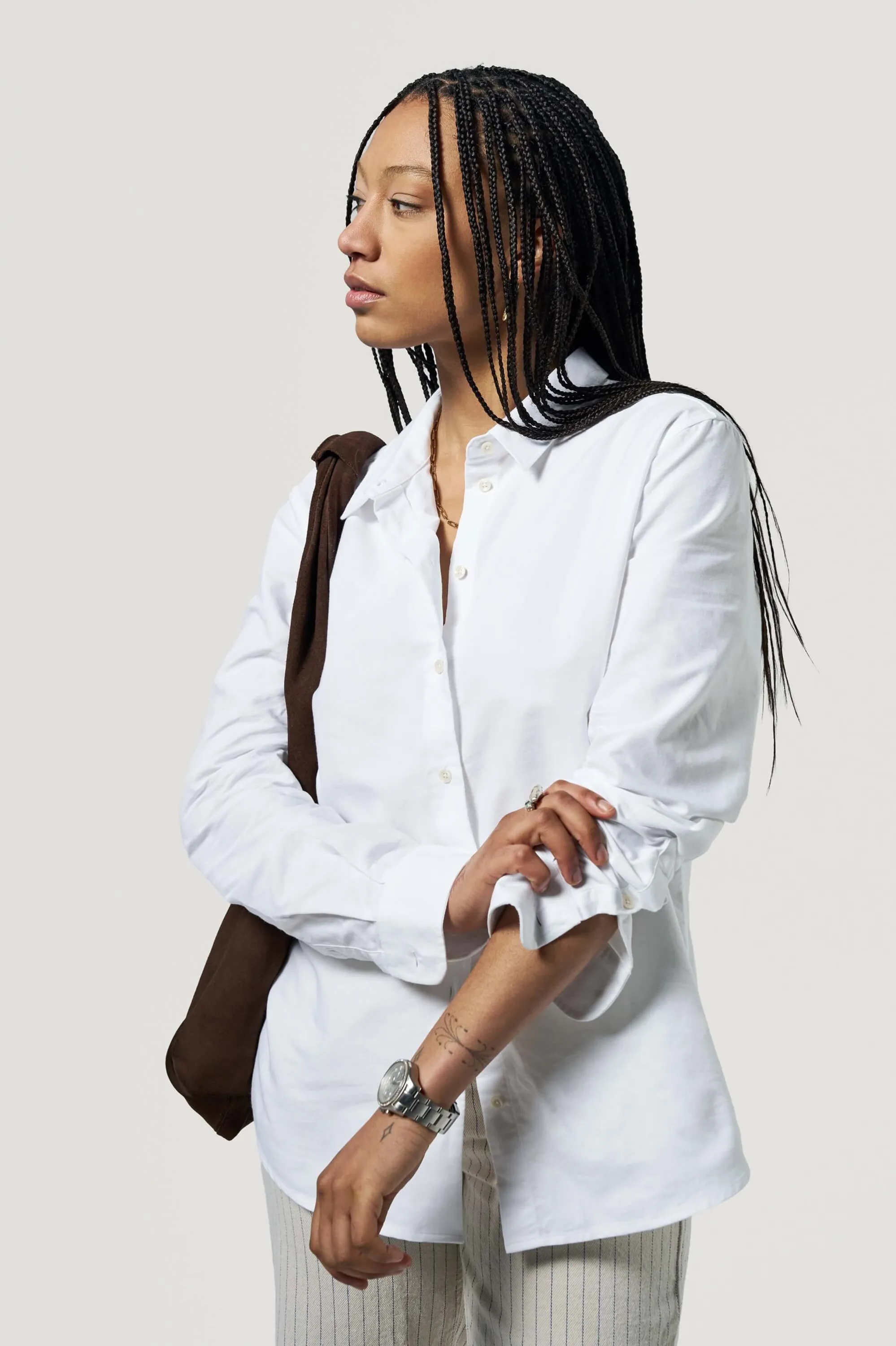 La chemise oxford - Blanc