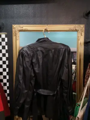 Veste en cuir vintage Pierrot le Loup — photo 3