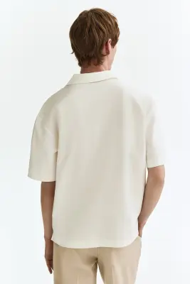 Polo Loose Fit - Blanc — photo 3
